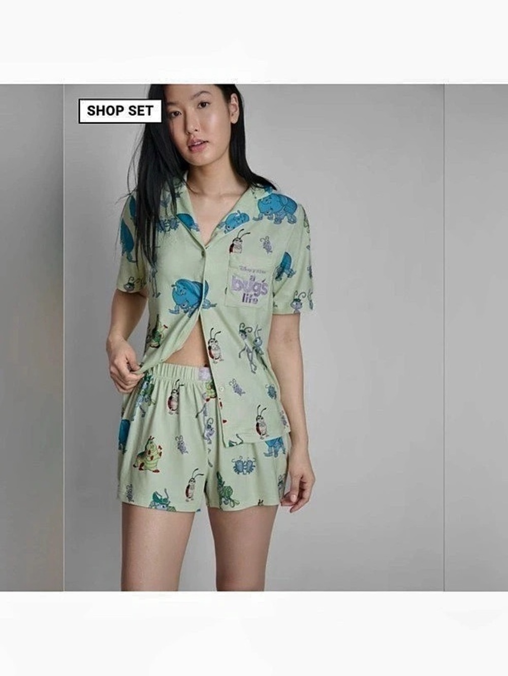 Primark Disney NWT Pixar's A Bug's Life Boyfriend Shorty Pyjamas Shorty Pajama
